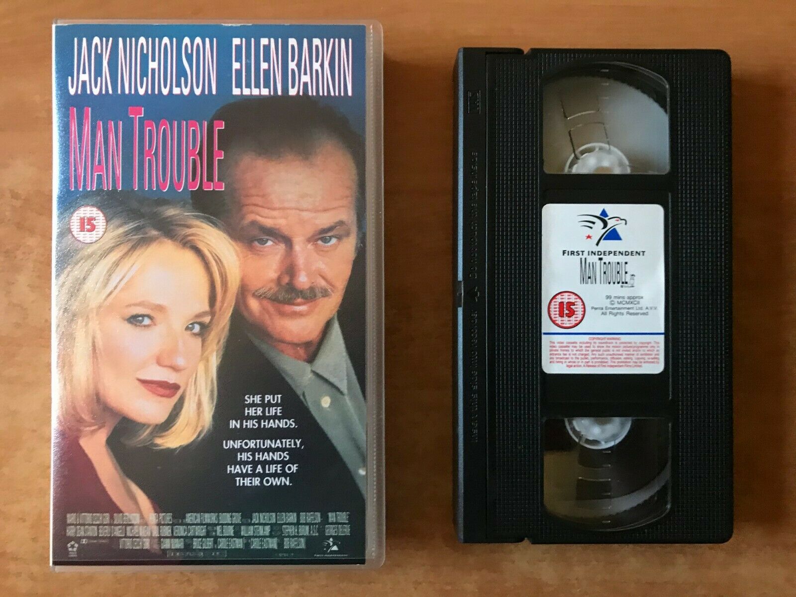 Man Trouble (1992): Romantic Comedy - Jack Nicholson / Ellen Barkin - Pal VHS-