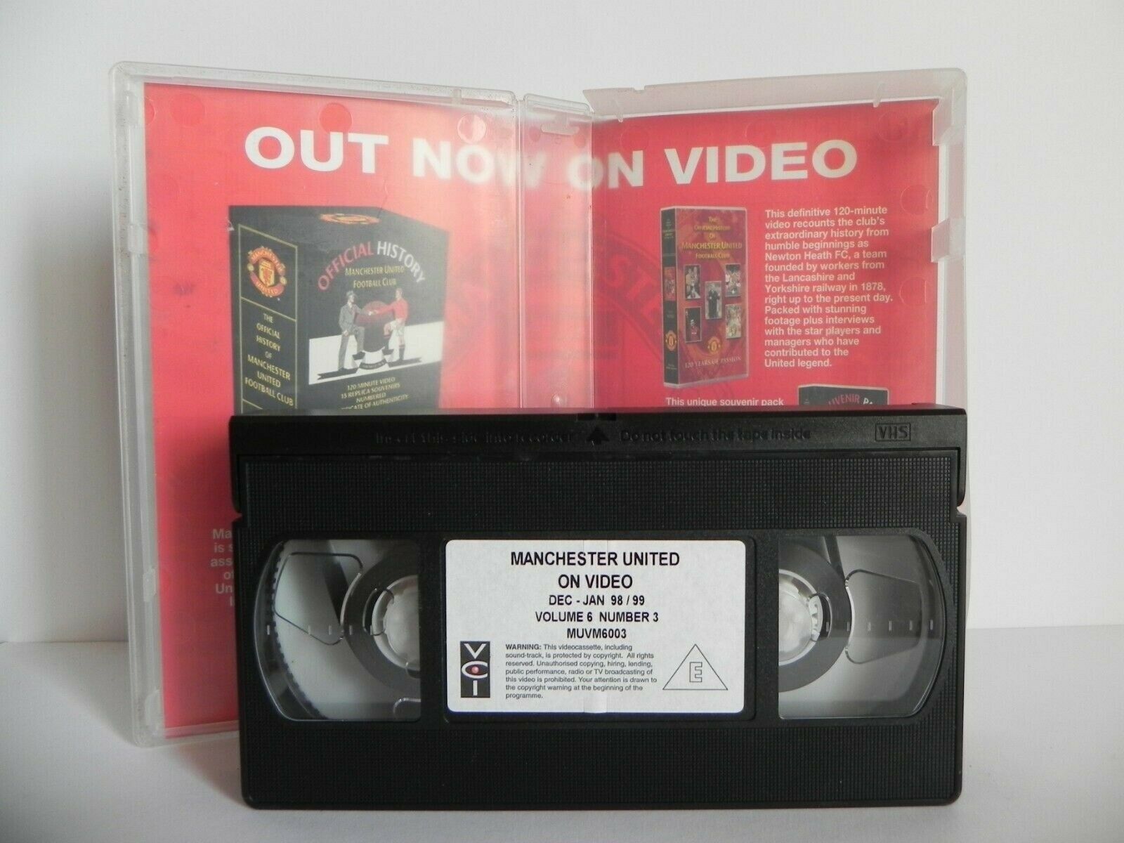 Manchester United On Video - Dec-Jan-98/99 - Highlights - Football - Pal VHS-