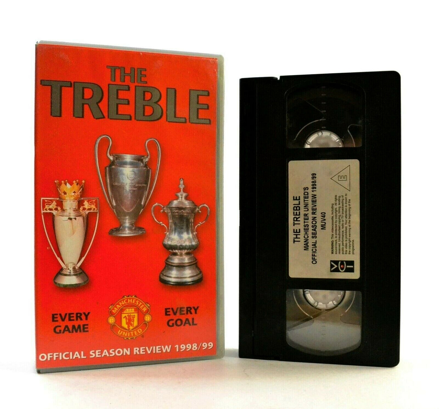 Manchester United: The Treble - Season 1998/99 - Football - Sports - Pal VHS-