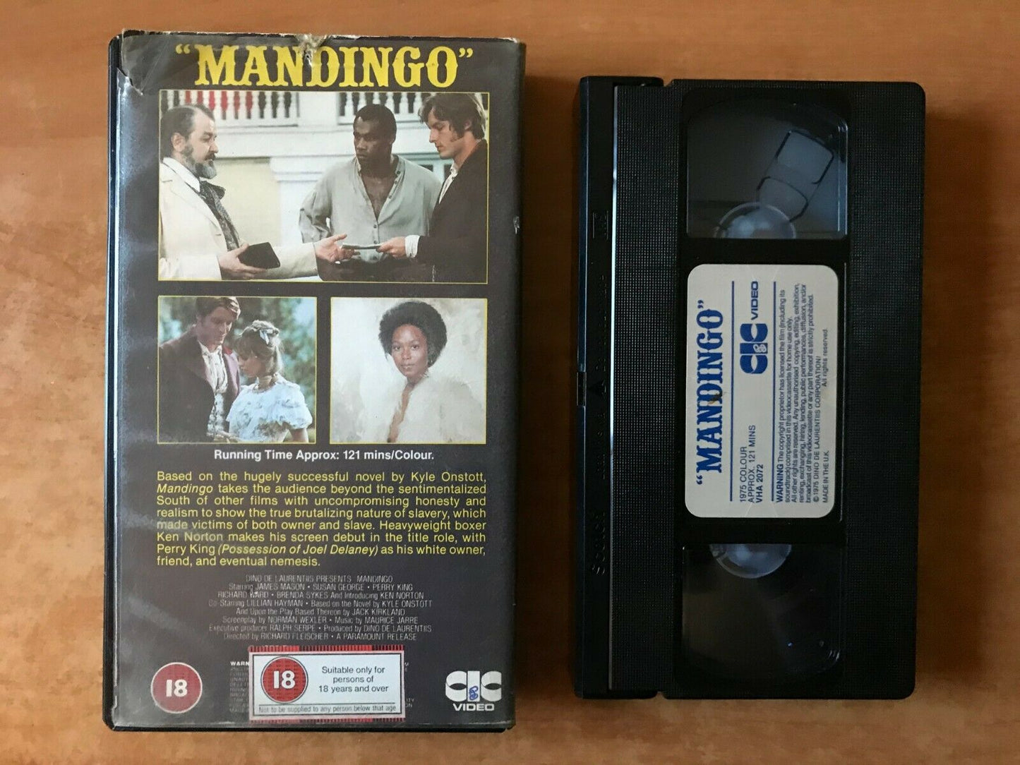 Mandingo (1975); [CIC Video]: Rough Historical Drama/Stallone Plays Extra - VHS-