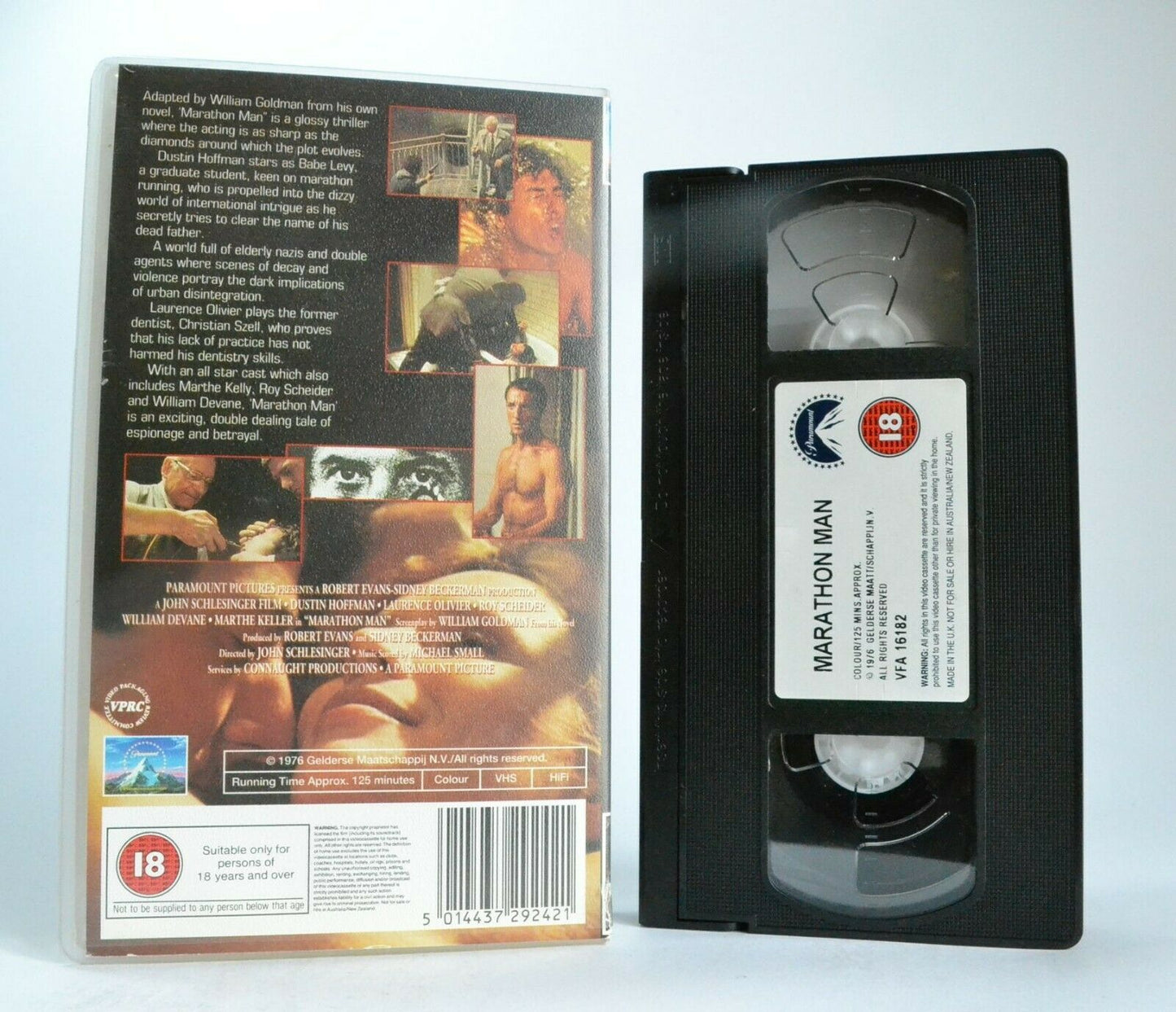 Marathon Man: Based On W.Goldman Novel - Suspense Thriller - D.Hoffman - Pal VHS-