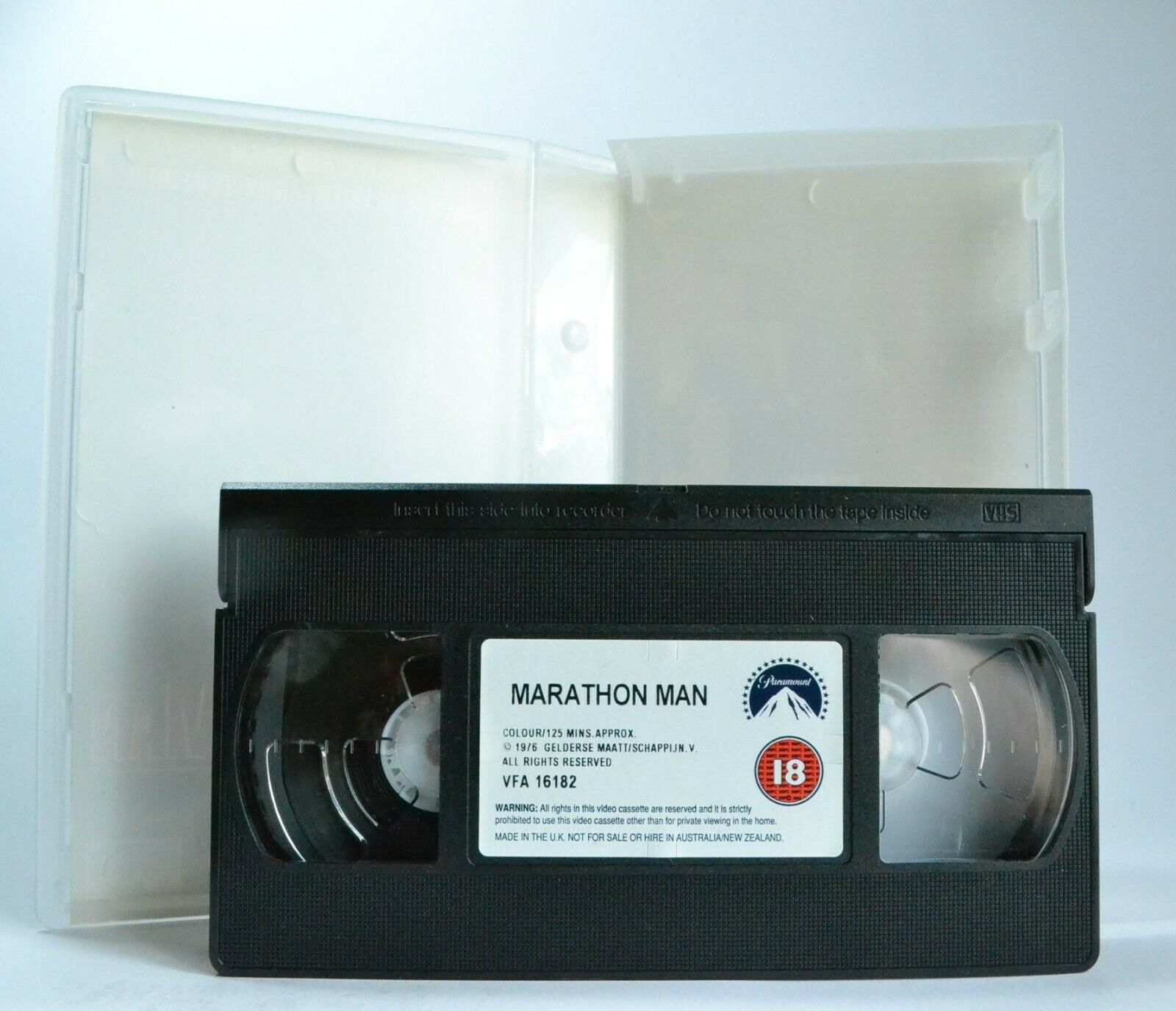 Marathon Man: Based On W.Goldman Novel - Suspense Thriller - D.Hoffman - Pal VHS-