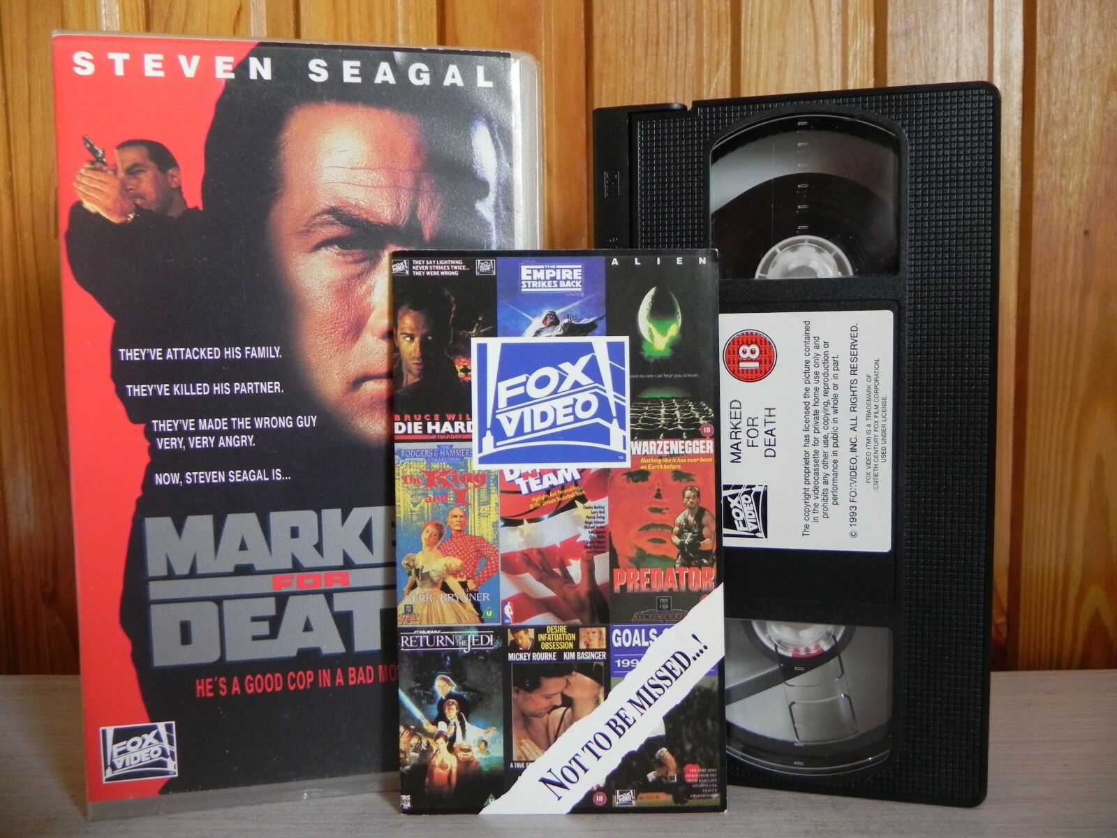 Marked For Death - Fox Video - Action - He's A Good Cop In A Bad Mood - VHS-