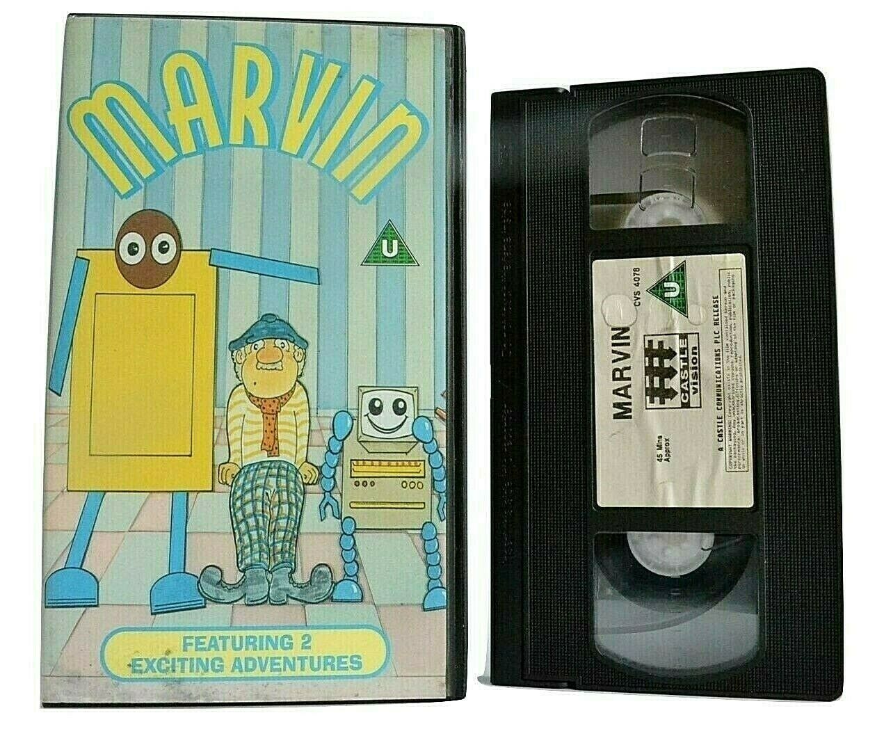 Marvin [Castle Vision] -'London Calling'- Animated Adventures - Children's - VHS-