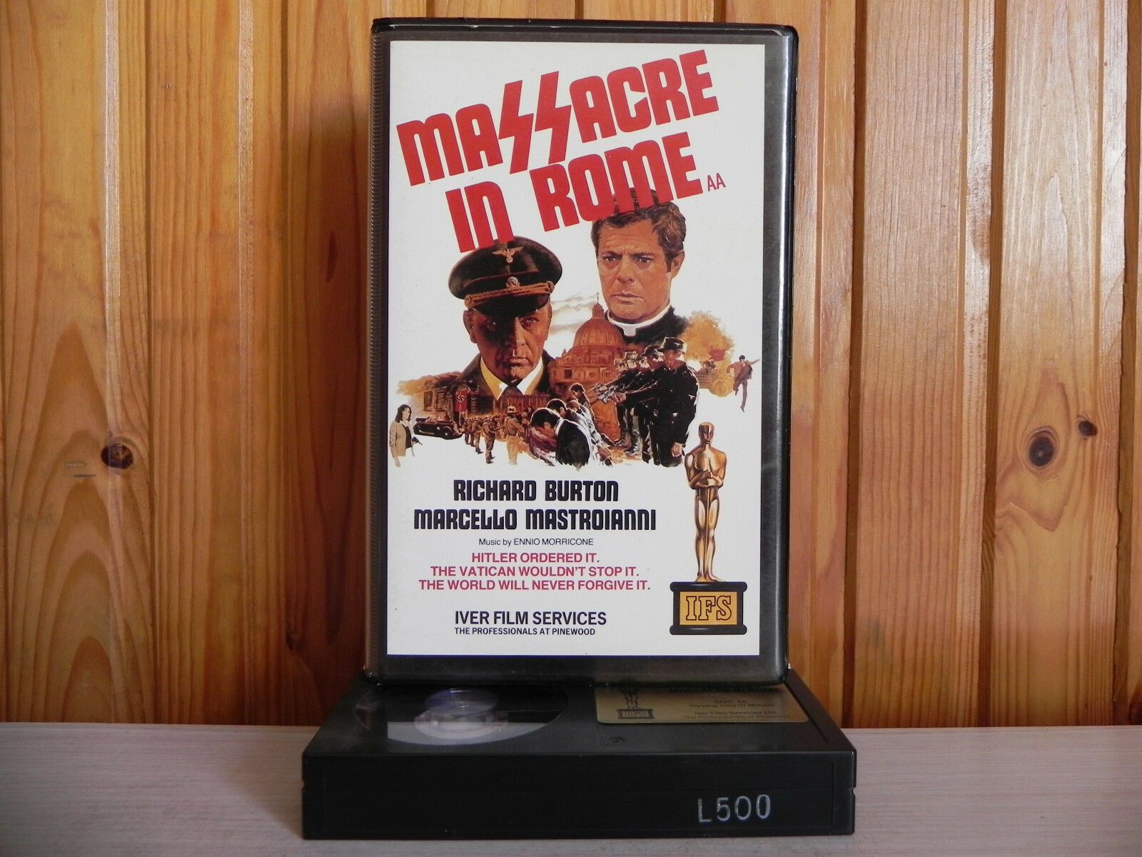 Massacre In Rome - Richard Burton - War - Large Box - Pre Cert BETAMAX-