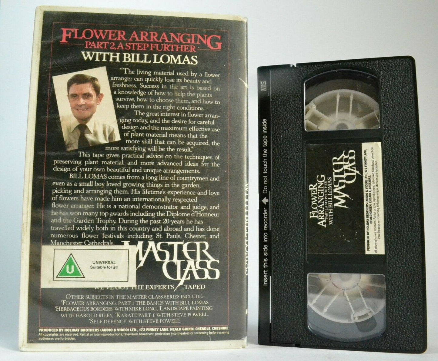 Master Class Flower Arranging Part 2: A Step Further [Bill Lomas] Big Box - VHS-