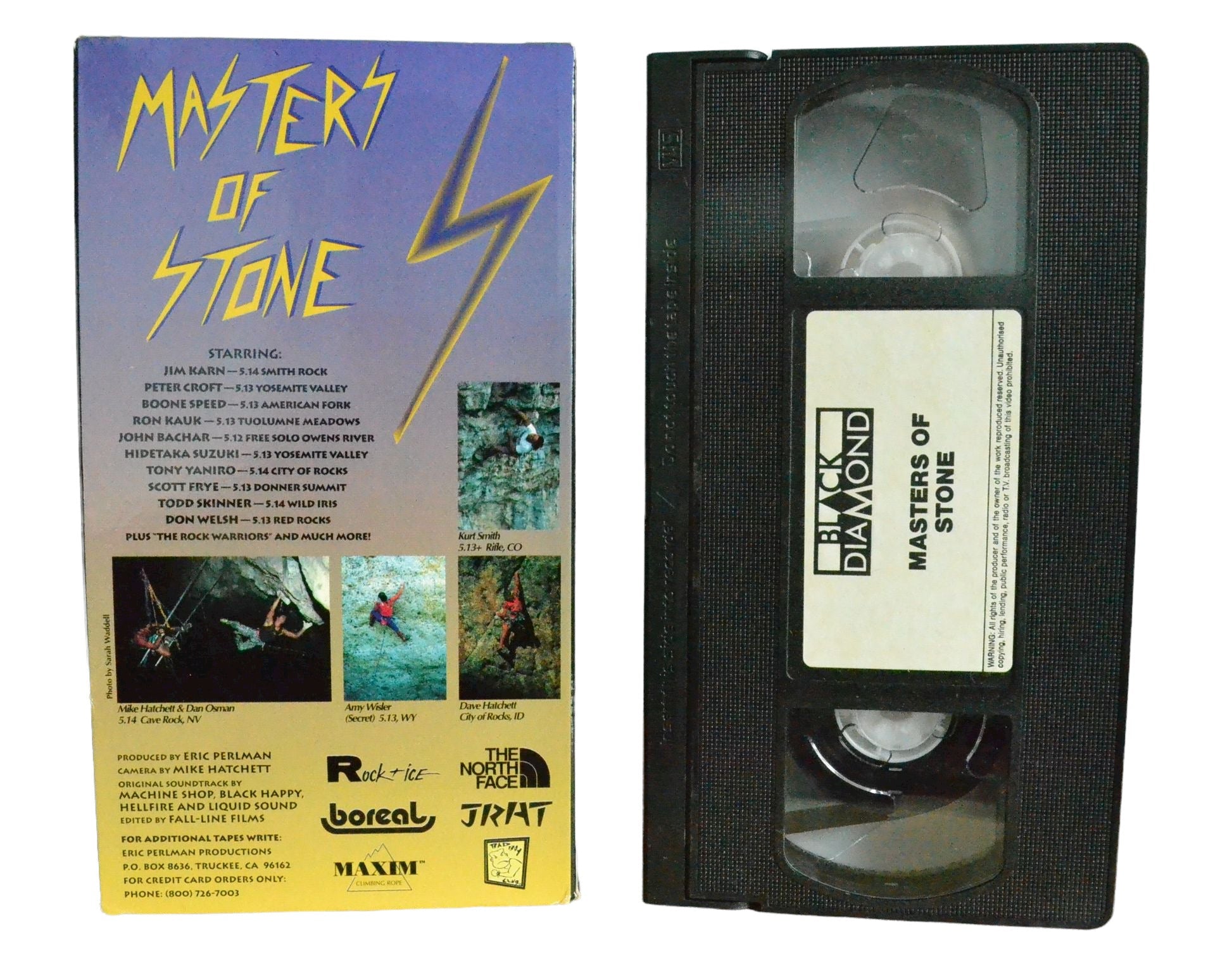 Masters Of Stone - Ron Kauk - Black Diamond - Vintage - Pal VHS-