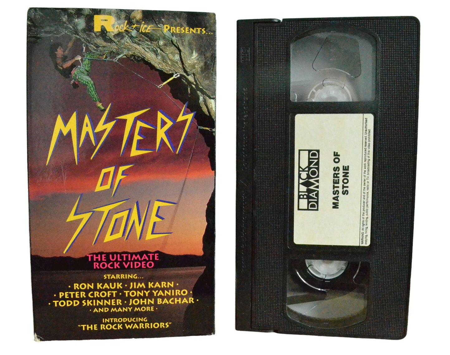 Masters Of Stone - Ron Kauk - Black Diamond - Vintage - Pal VHS-