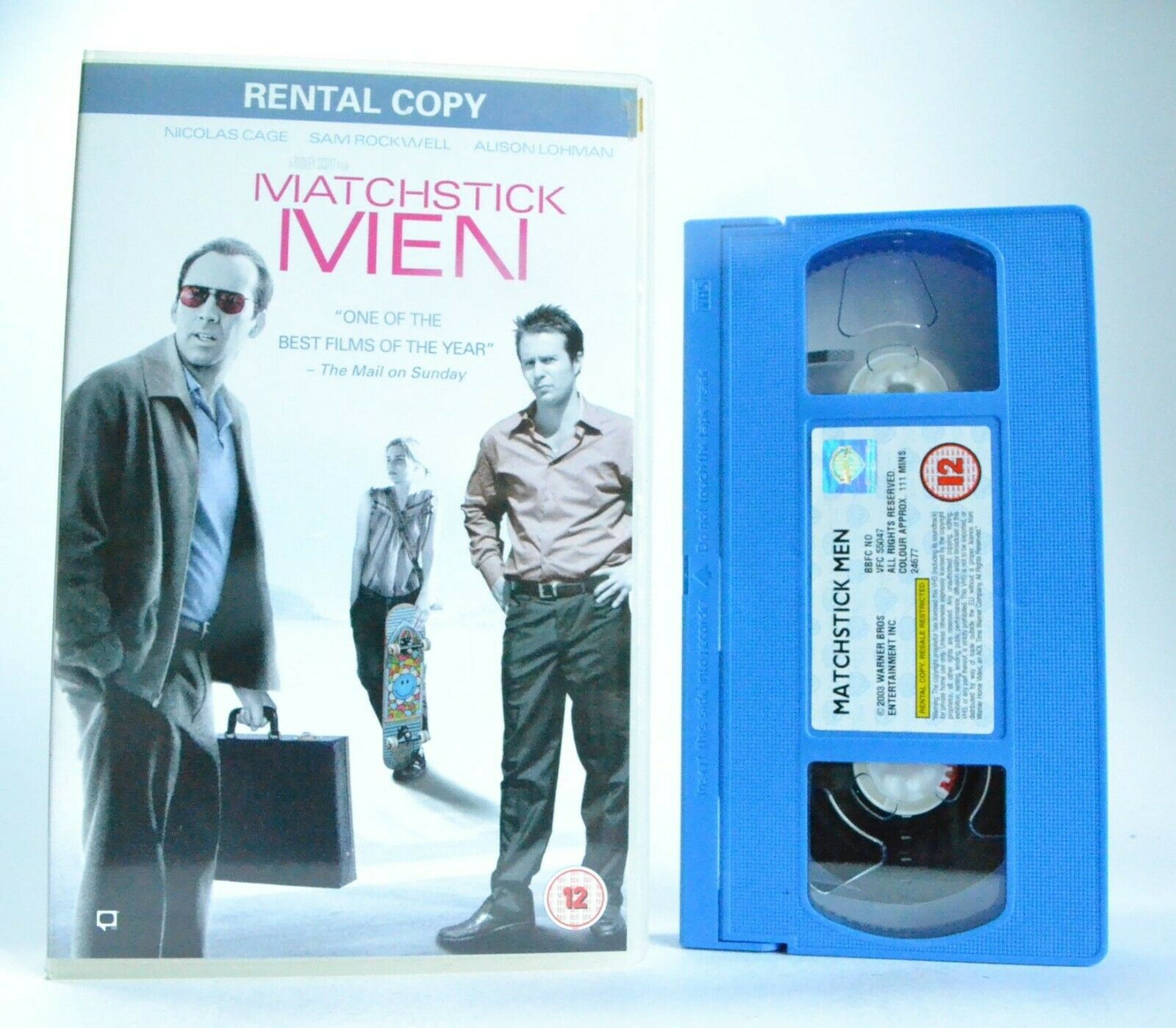 Matchstick Men: A R.Scott Film - Black Comedy - Large Box - Nicolas Cage - VHS-