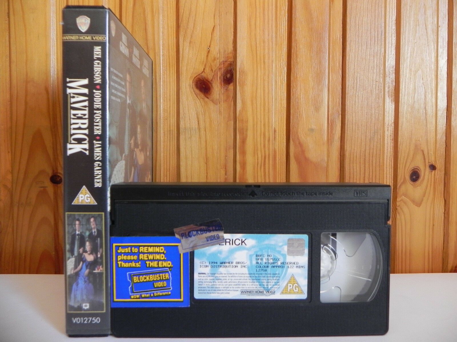 Maverick (1994): Gambler Action - Large Box [Rental] - Gibson / Foster - Pal VHS-