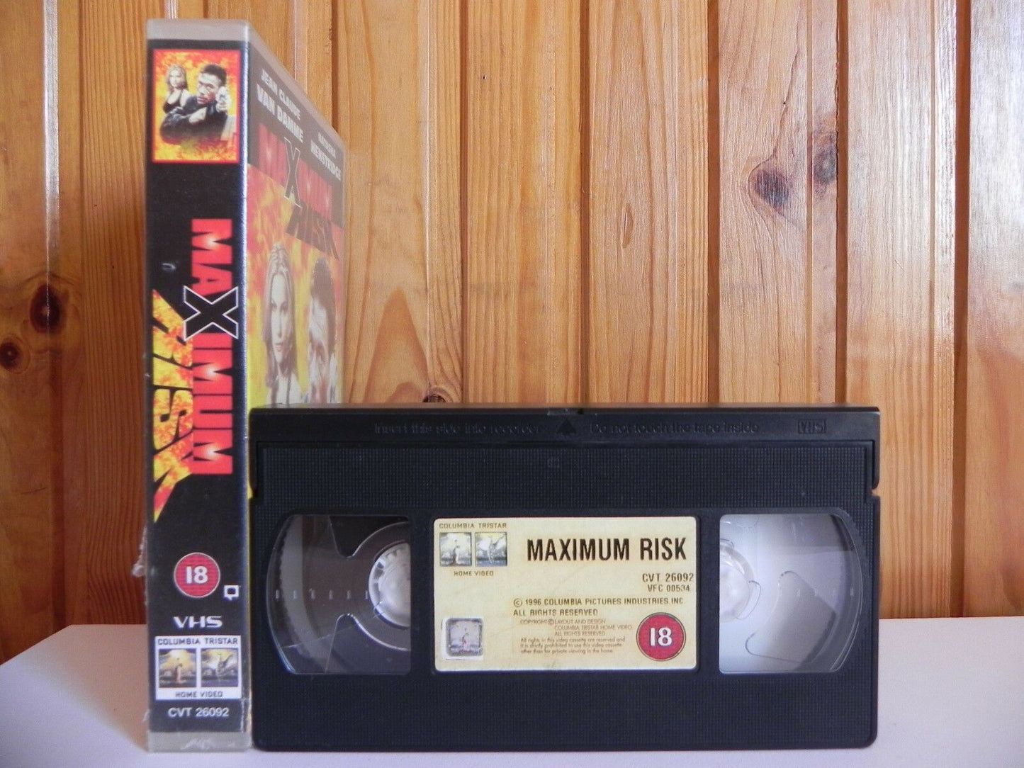 Maximum Risk - Columbia - Action - Ex-Rental - Van Damme - Large Box - Pal VHS-