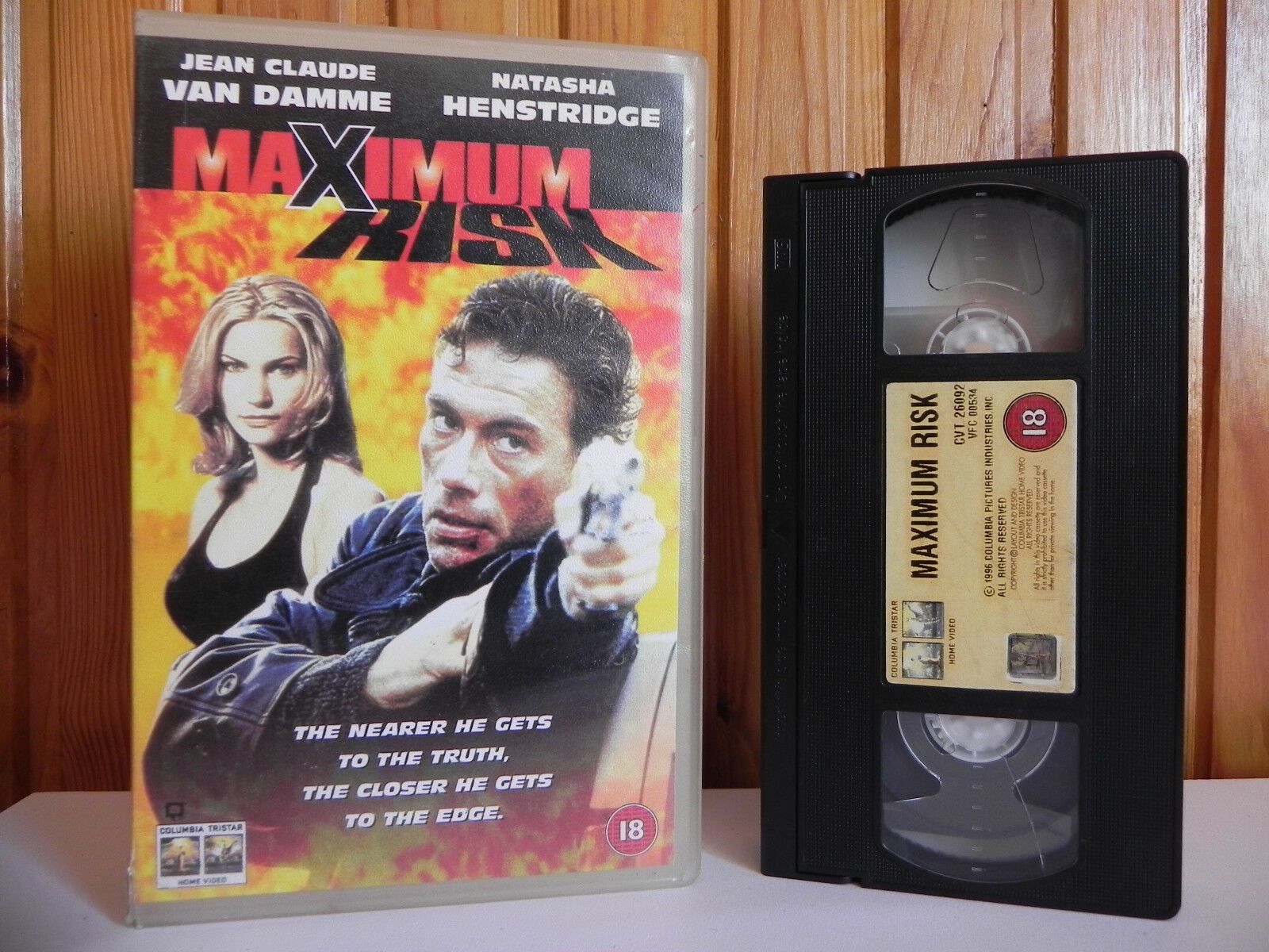 Maximum Risk - Columbia - Action - Ex-Rental - Van Damme - Large Box - Pal VHS-