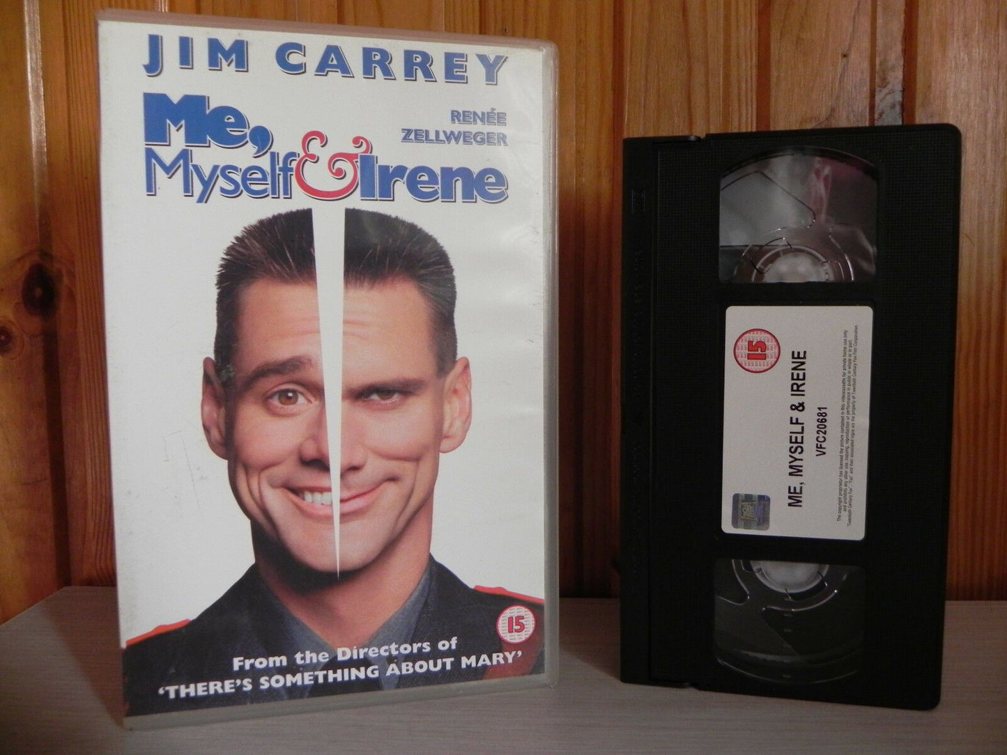 Me, Myself & Irene; [Free Postcard] Comedy - Big Box - Jim Carrey - Pal VHS-