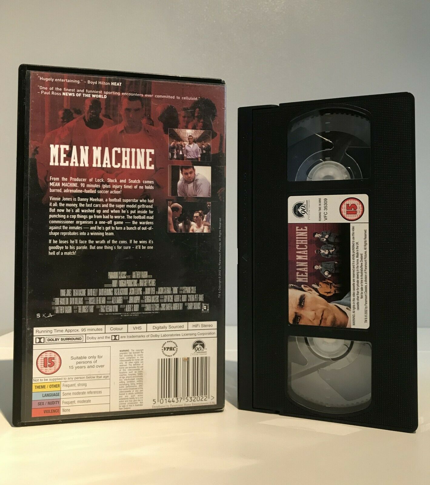 Mean Machine (2001): Vinnie Jones/Jason Statham - British Sports Comedy - VHS-