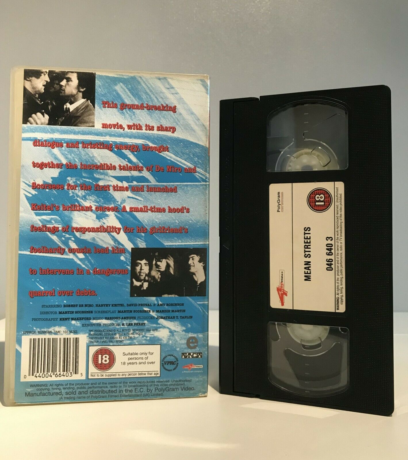 Mean Streets: Film By M.Scorsese (1973) - Crime Drama - H.Keitel/R.De Niro - VHS-