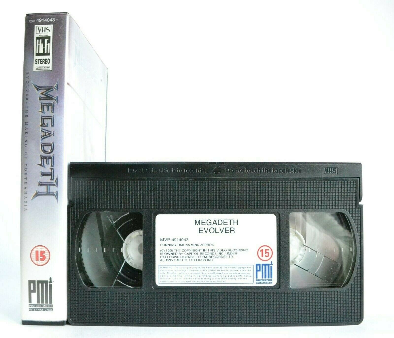 Megadeth: Evolver - Music Videos - Classic Metal Band - Dave Mustaine - Pal VHS-