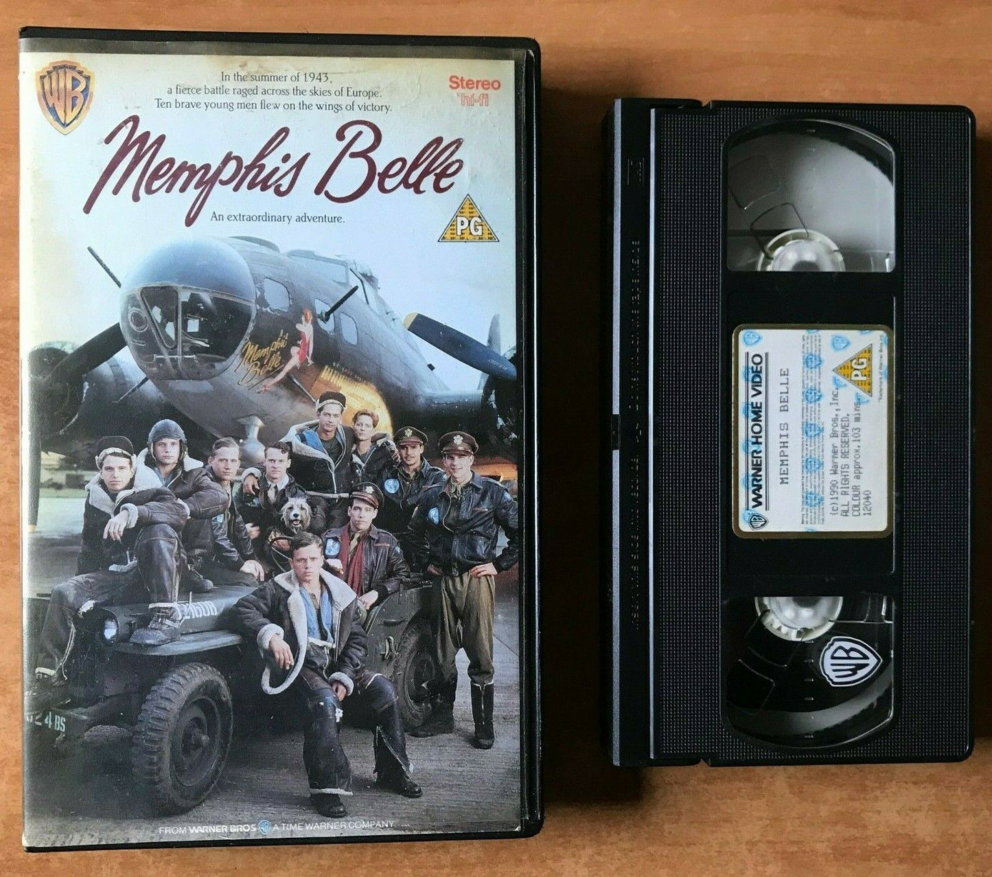 Memphis Belle (1990): War Drama [Warner] Large Box - Eric Stoltz - Pal VHS-