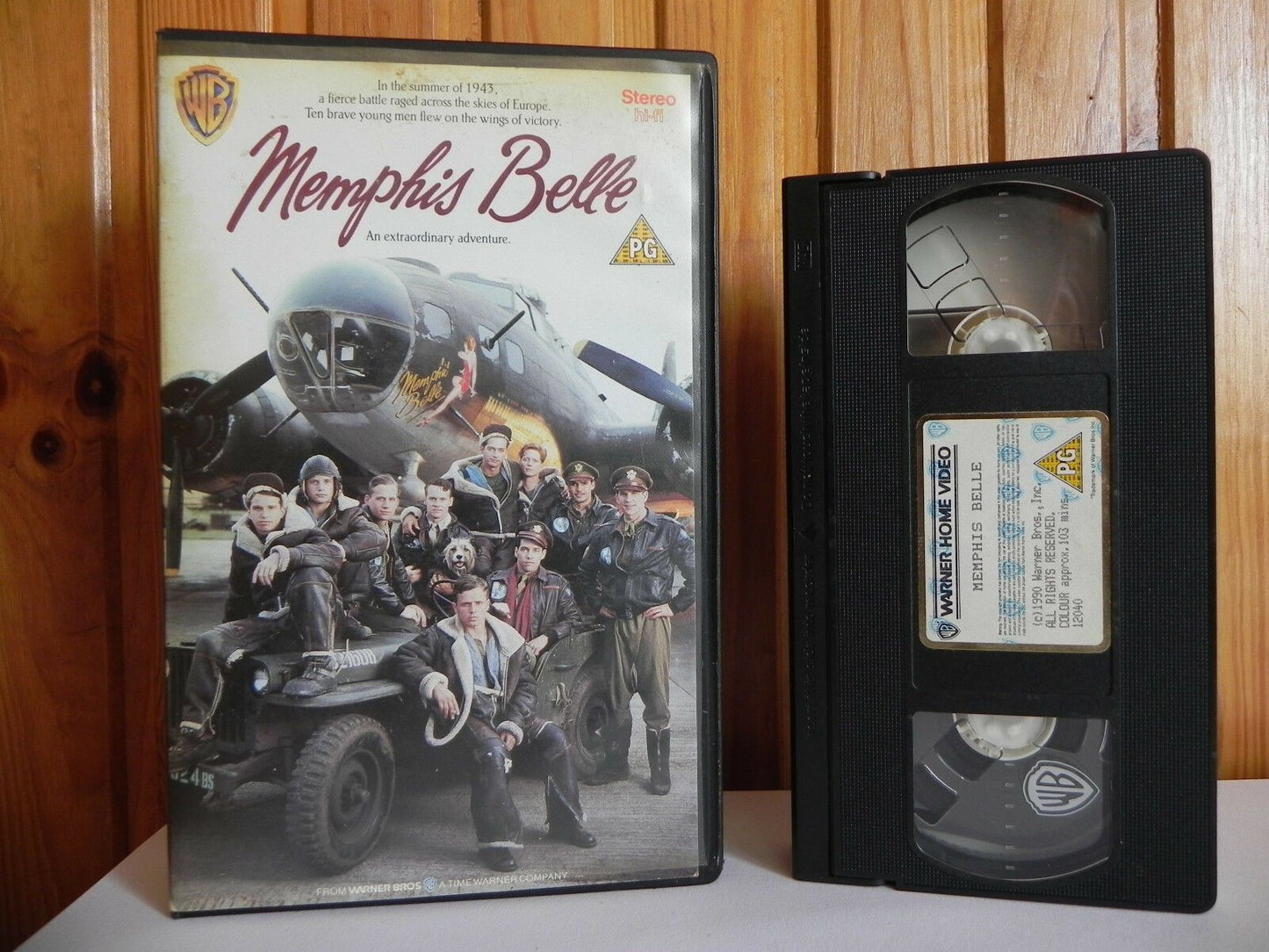 Memphis Belle - Warner Home - Drama - Eric Stoltz - Large Box - Pal VHS-