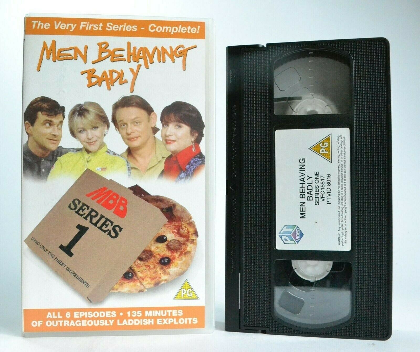 Men Behaving Badly: 1st Complete Series - TV Sitcom - Situation Comedy - Pal VHS-