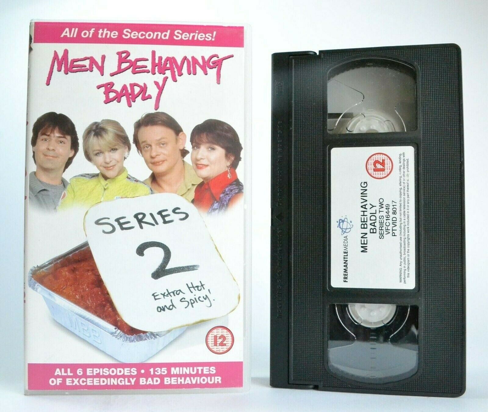 Men Behaving Badly: 2nd Series - British TV Sitcom - Situation Comedy - Pal VHS-