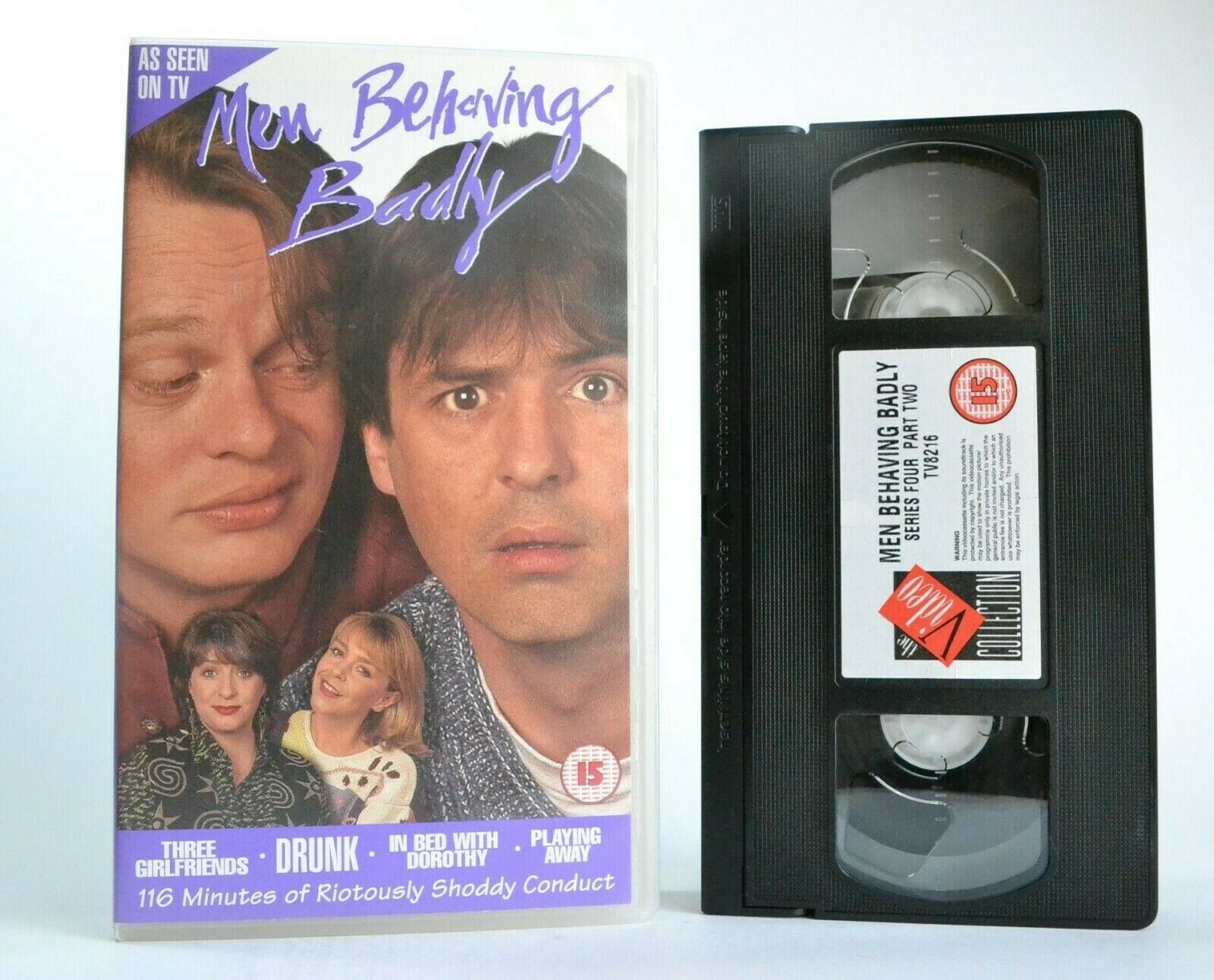 Men Behaving Badly: By Simon Nye - 4 Episodes/Series 4 - British Sitcom - VHS-