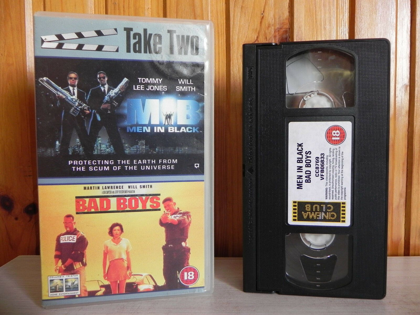 Men In Black - Bad Boys - Cinema Club - Action - 2 in 1 - Will Smith - Pal VHS-