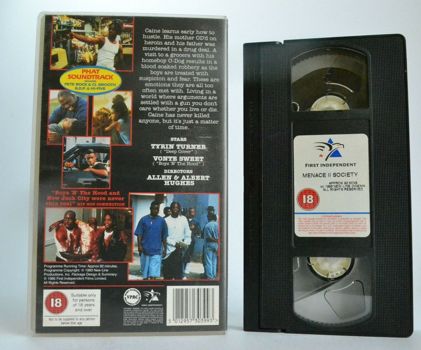 Menace 2 Society (1993): The Hughes Brothers Film - Crime Thriller - Pal VHS-