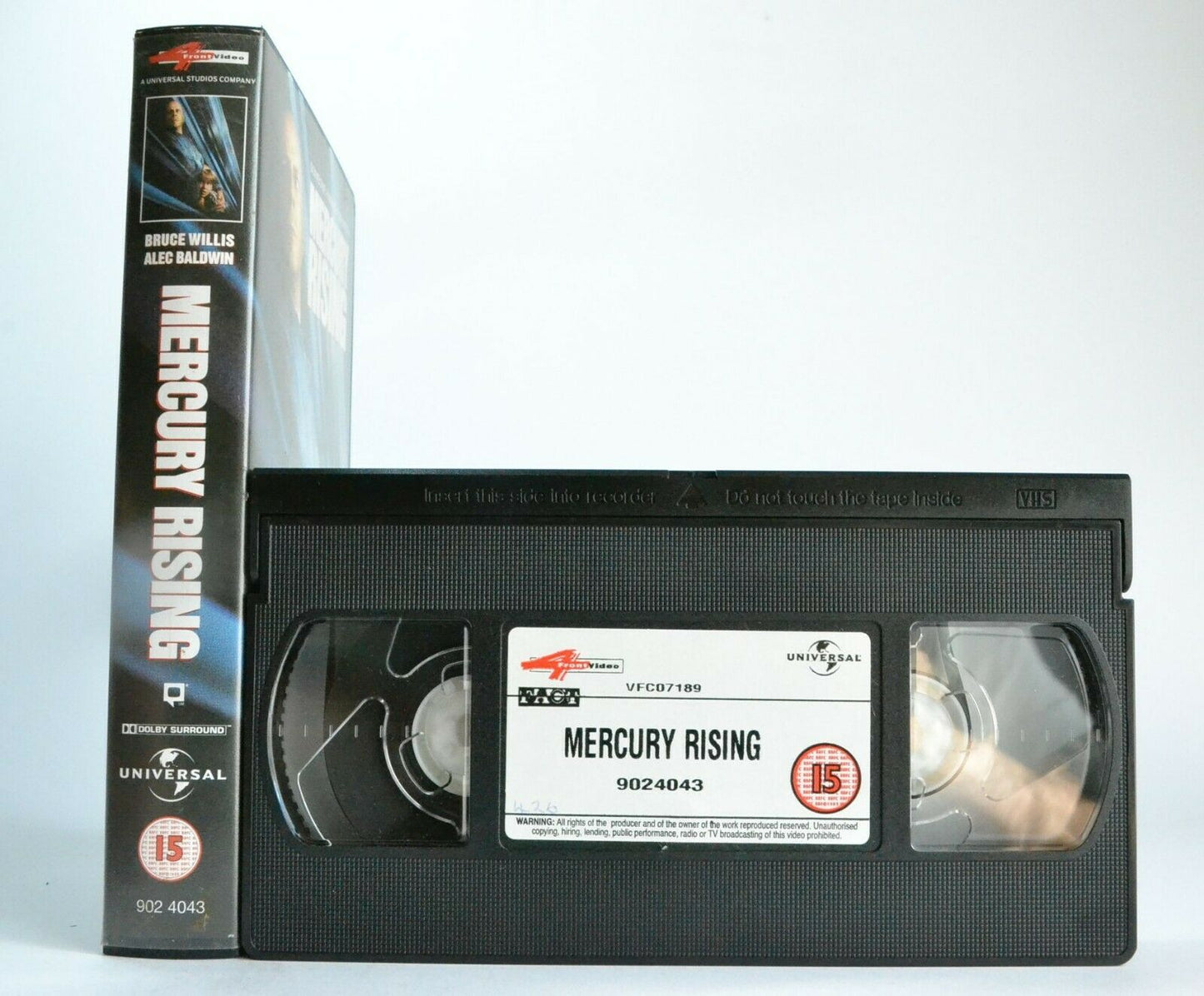 Mercury Rising - Political Action Thriller - Bruce Willis/Alec Baldwin - Pal VHS-