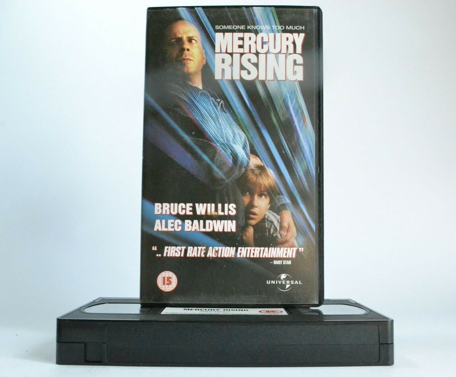 Mercury Rising - Political Action Thriller - Bruce Willis/Alec Baldwin - Pal VHS-