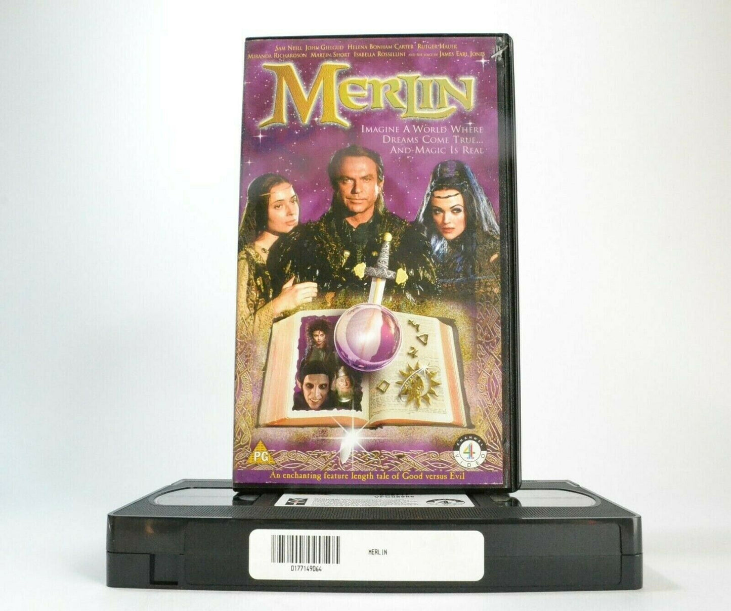 Merlin: NBC Miniseries - King Arthur Legend - Sam Neill / Rutger Hauer - Pal VHS-