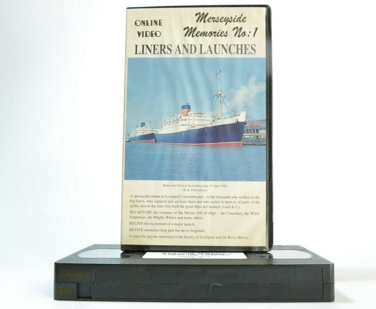 Merseyside Memories 1: Liners And Launches - Martin Jenkins - Documentary - VHS-