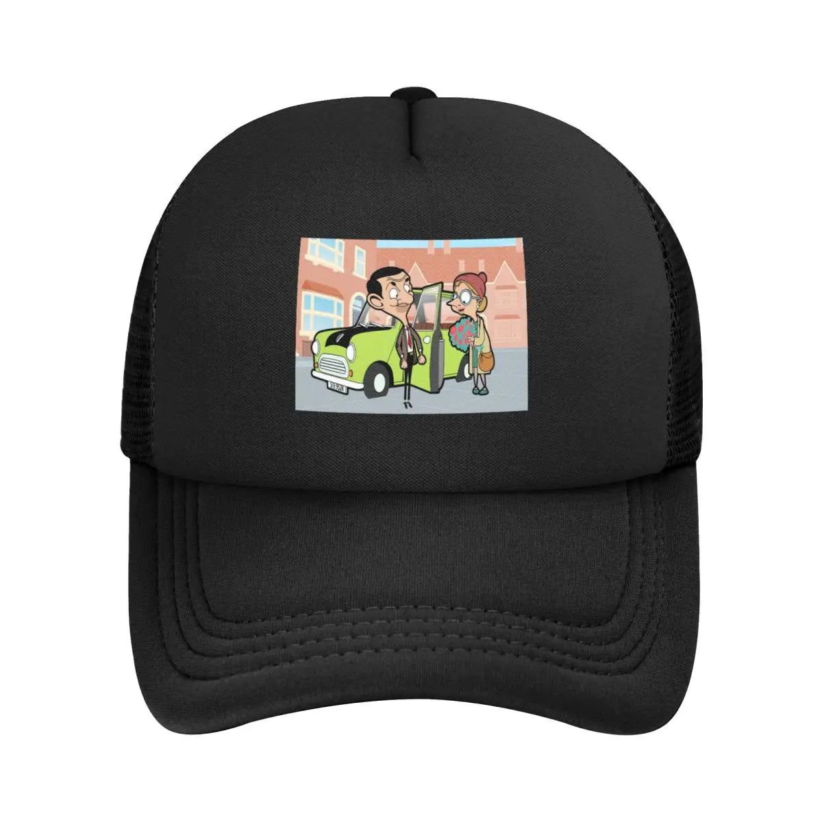 Mesh Mr. Bean - Snapback Caps - Breathable Casual Hats - Outdoor or Party Accessories For Fans-1-One Size-