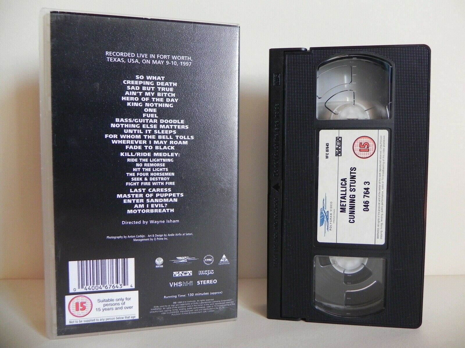 Metallica: Cunning Stunts - Live Texas, USA - May 9-10, 1997 - Music - Pal VHS-