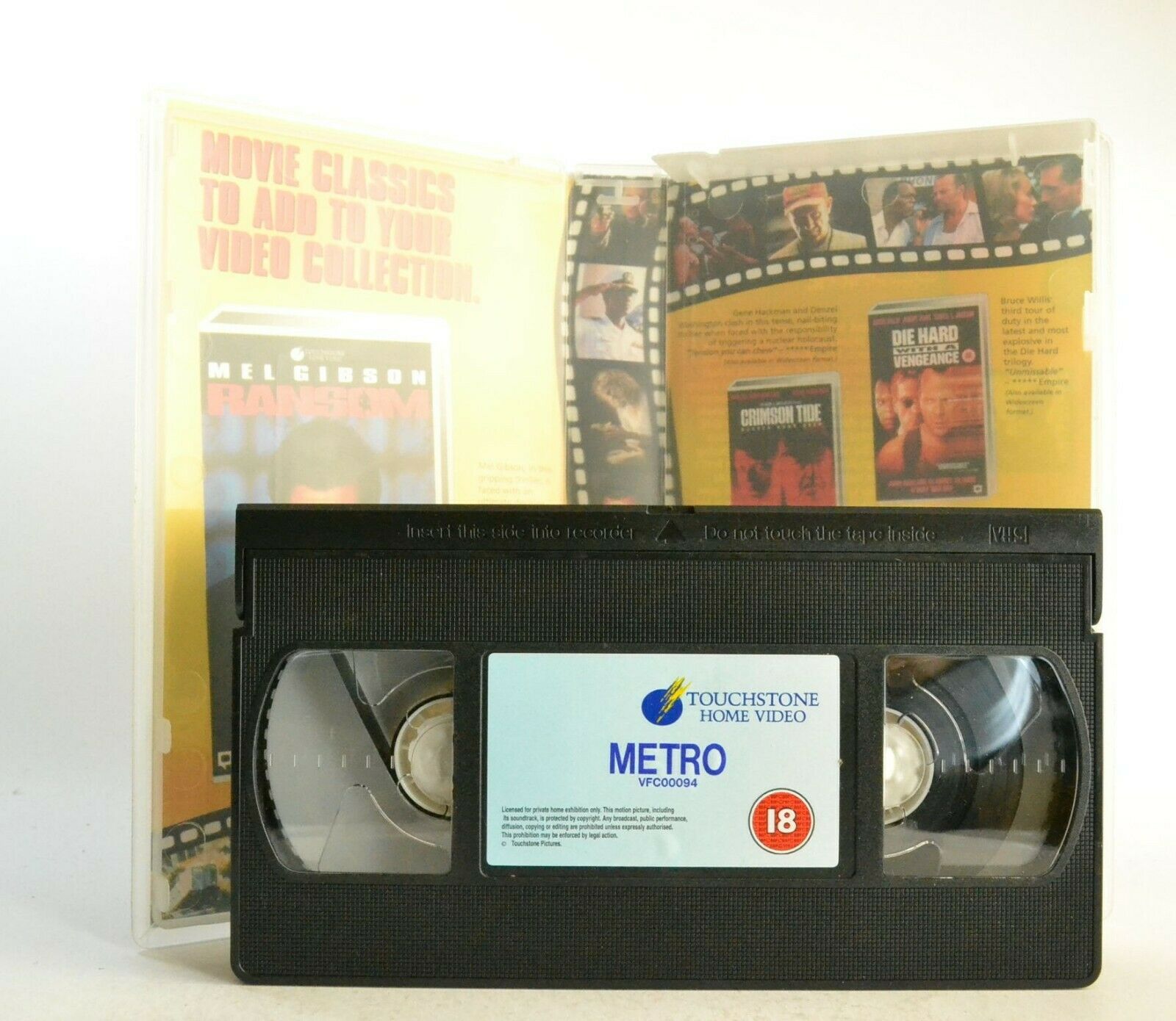 Metro: Touchstone (1997) - Action Thriller - Eddie Murphy/Michael Rapaport - VHS-