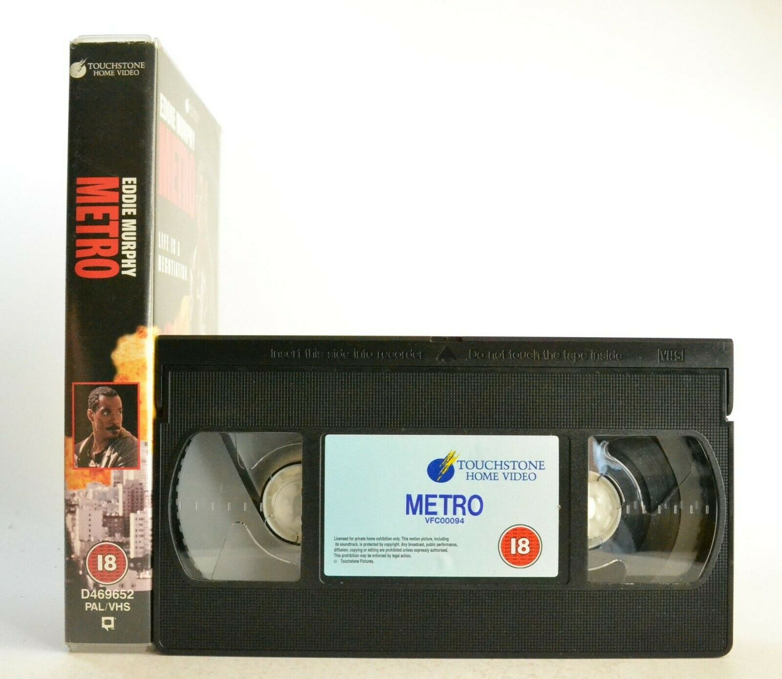 Metro: Touchstone (1997) - Action Thriller - Eddie Murphy/Michael Rapaport - VHS-