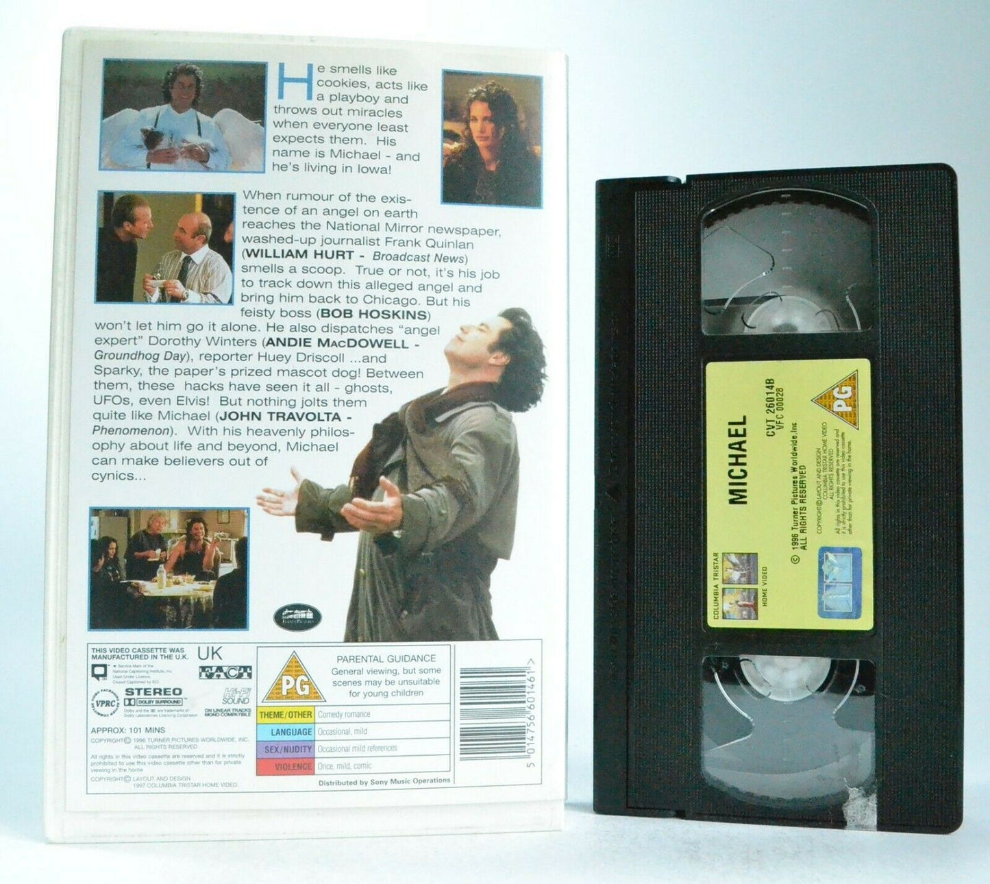 Michael: A Nora Ephron Film - Fantasy (1996) - Large Box - John Travolta - VHS-