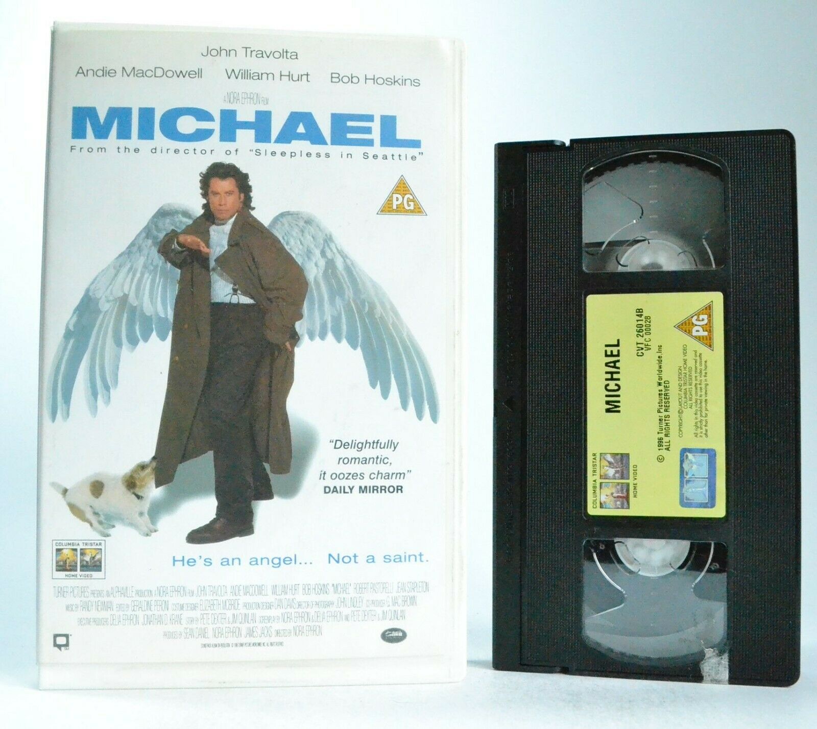 Michael: A Nora Ephron Film - Fantasy (1996) - Large Box - John Travolta - VHS-