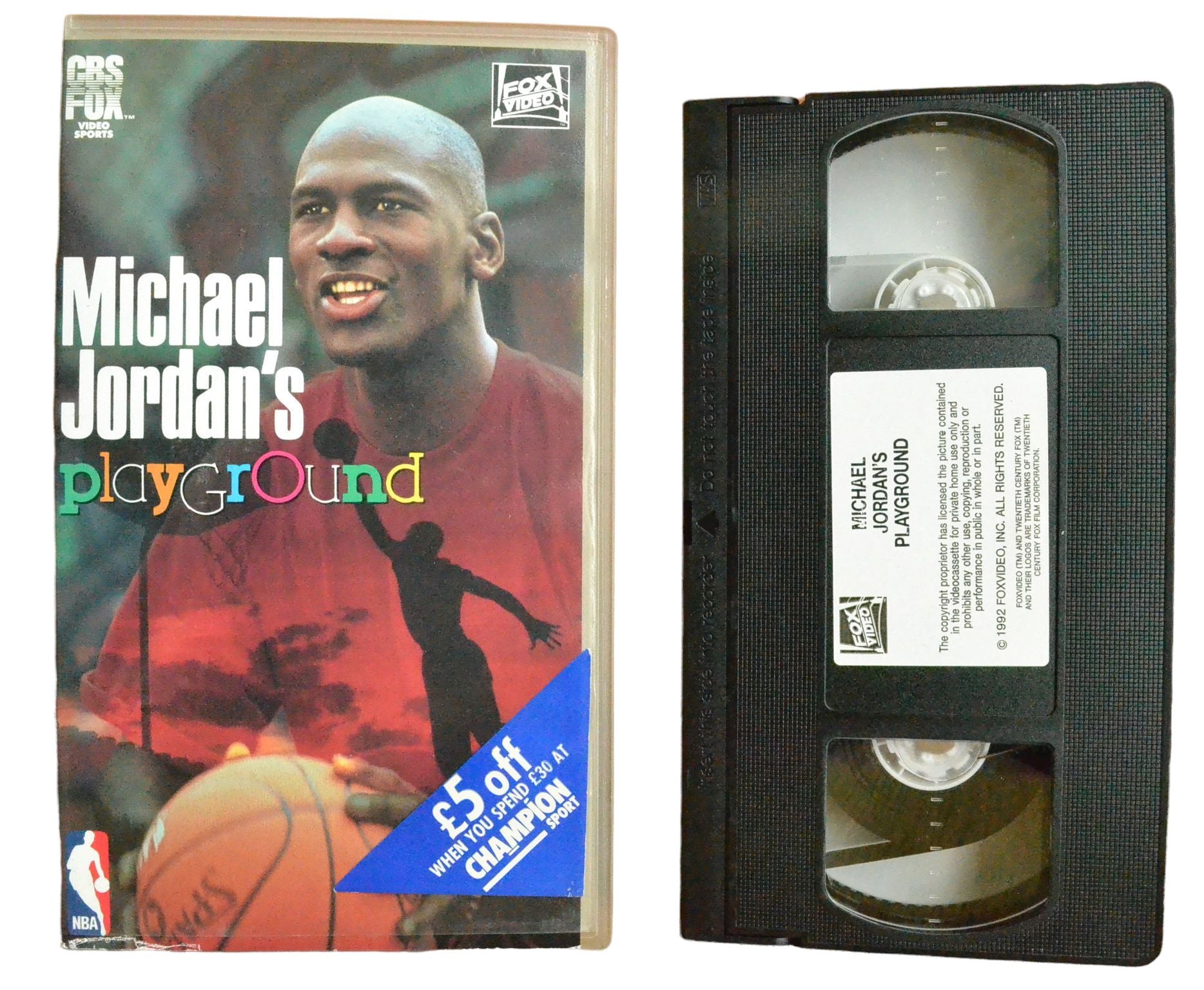 Michael Jordan's Playground - CBS FOX - Pal VHS-