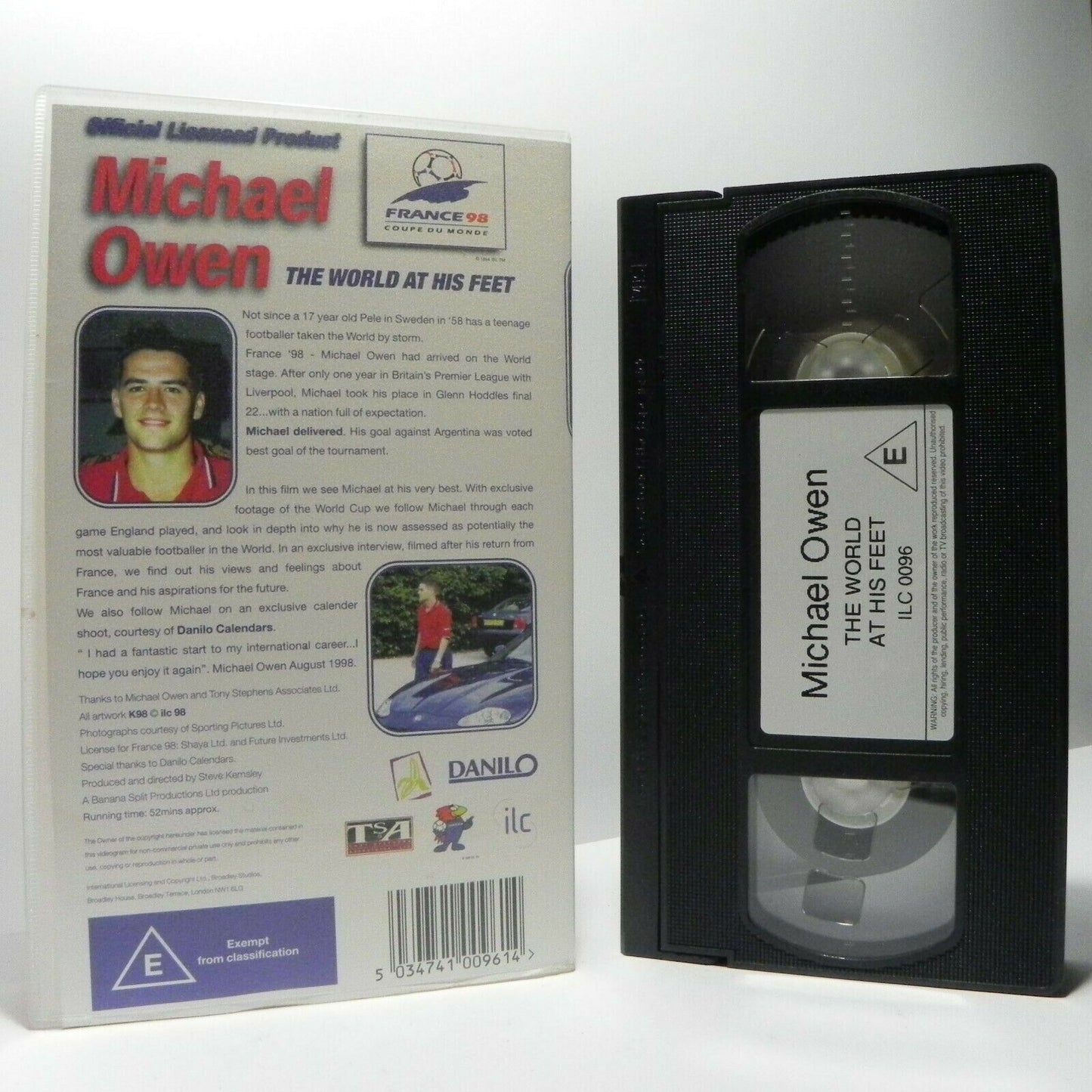 Michael Owen: The World At His Feet - World Cup - France'98 - Football - Pal VHS-