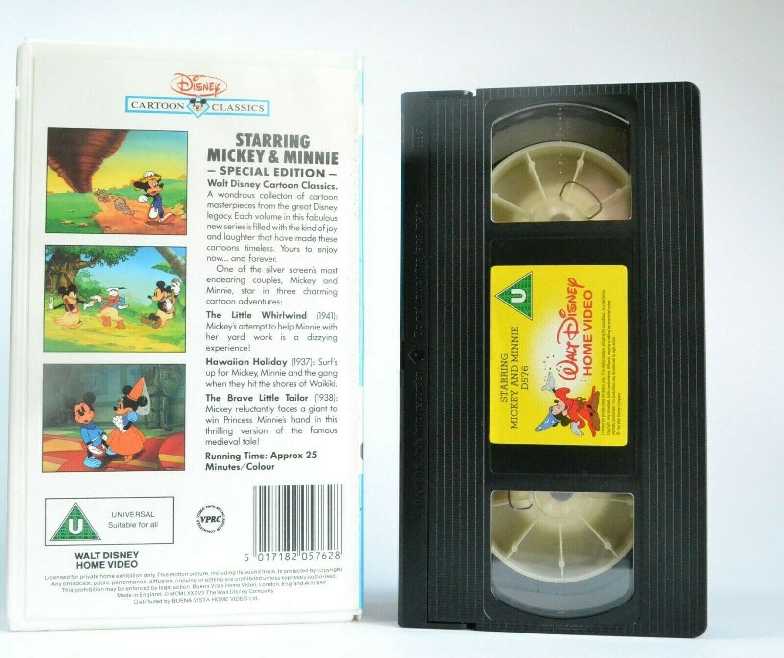 Mickey And Minnie Classic Cartoons - 6 Epiosdes - Animated - Children's - VHS-