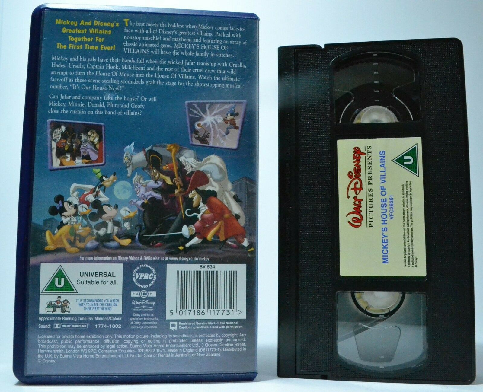 Mickey's House Of Mouse Villains [Disney] Classic Animated Gems - Kids - Pal VHS-