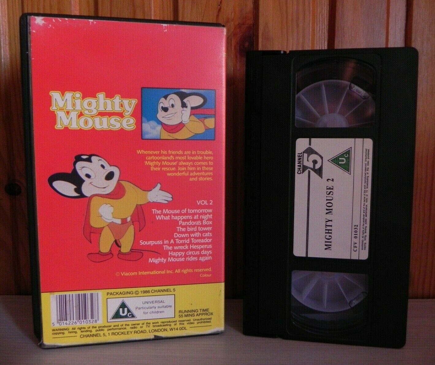 Mighty Mouse And Friends, Vol.2 - (1986) Channel 5 - Animated - Children's - VHS-