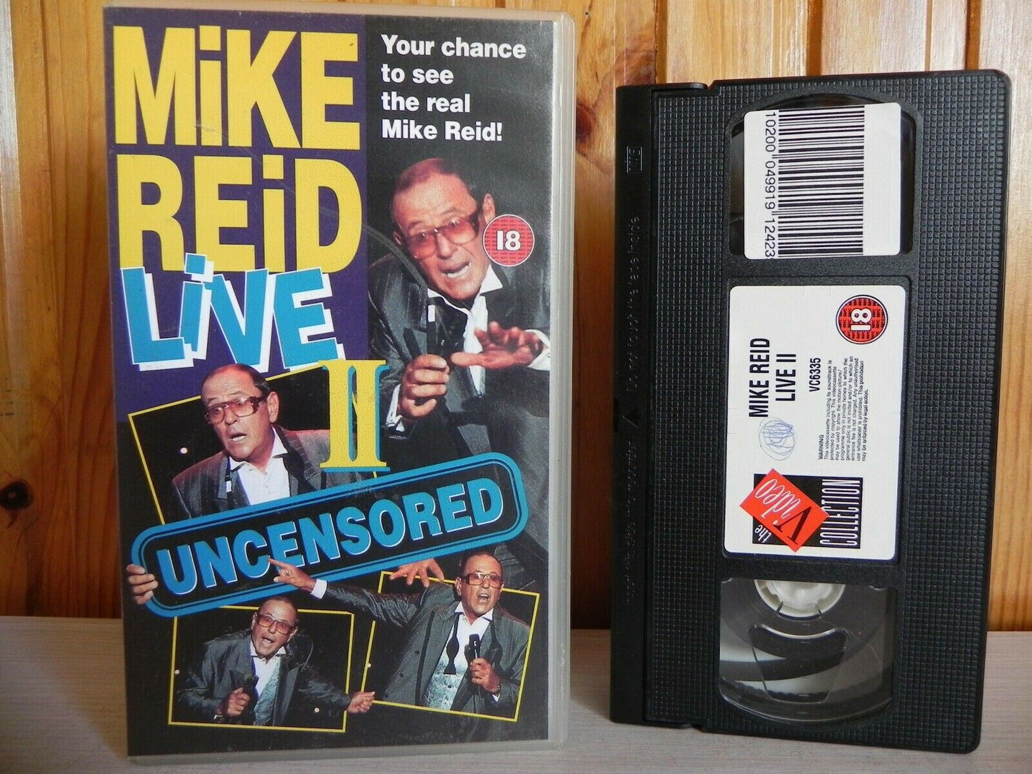 Mike Reid Live 2 - Uncensored - Your Chance To See Real Mike Reid! - Pal VHS-