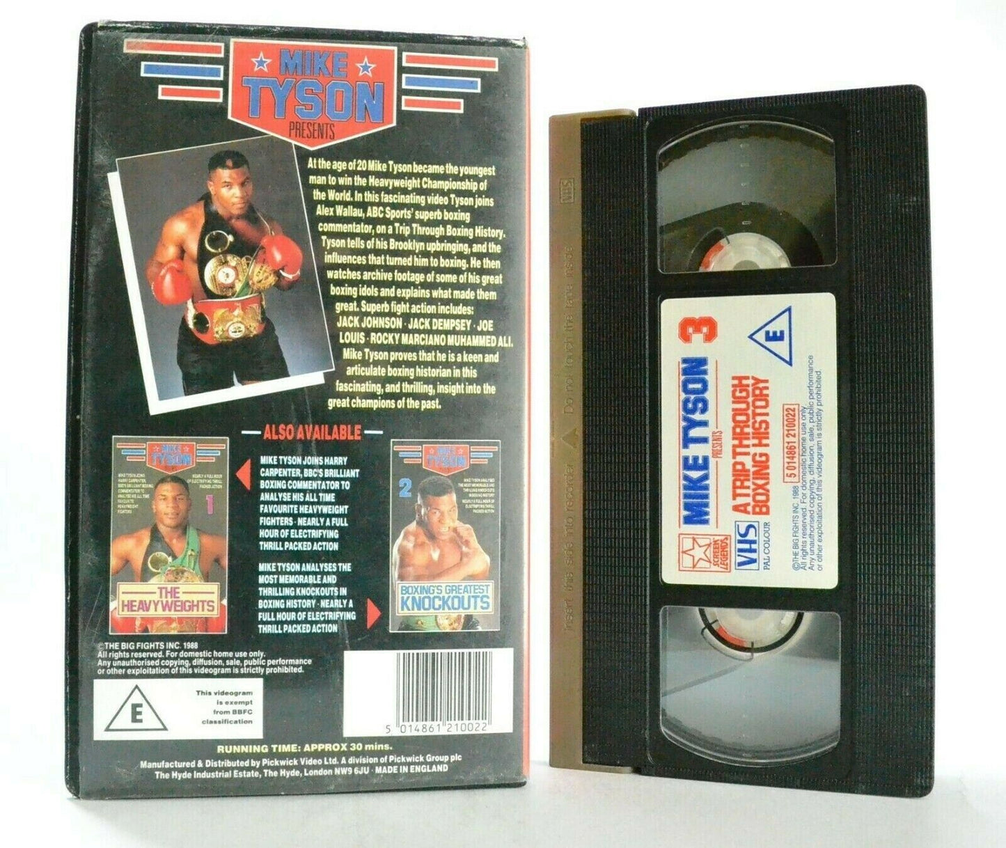 Mike Tyson: A Trip Through Boxing History - Legendary Boxer - Sports - Pal VHS-