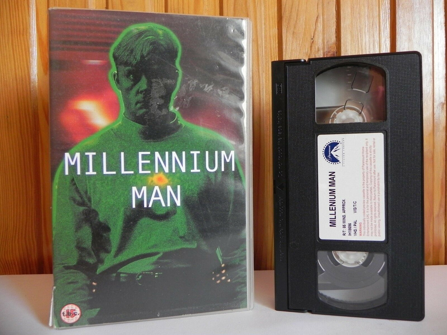 Millennium Man - Paramount - Sci-Fi - Sample - Andrew Jackson - Large Box - VHS-