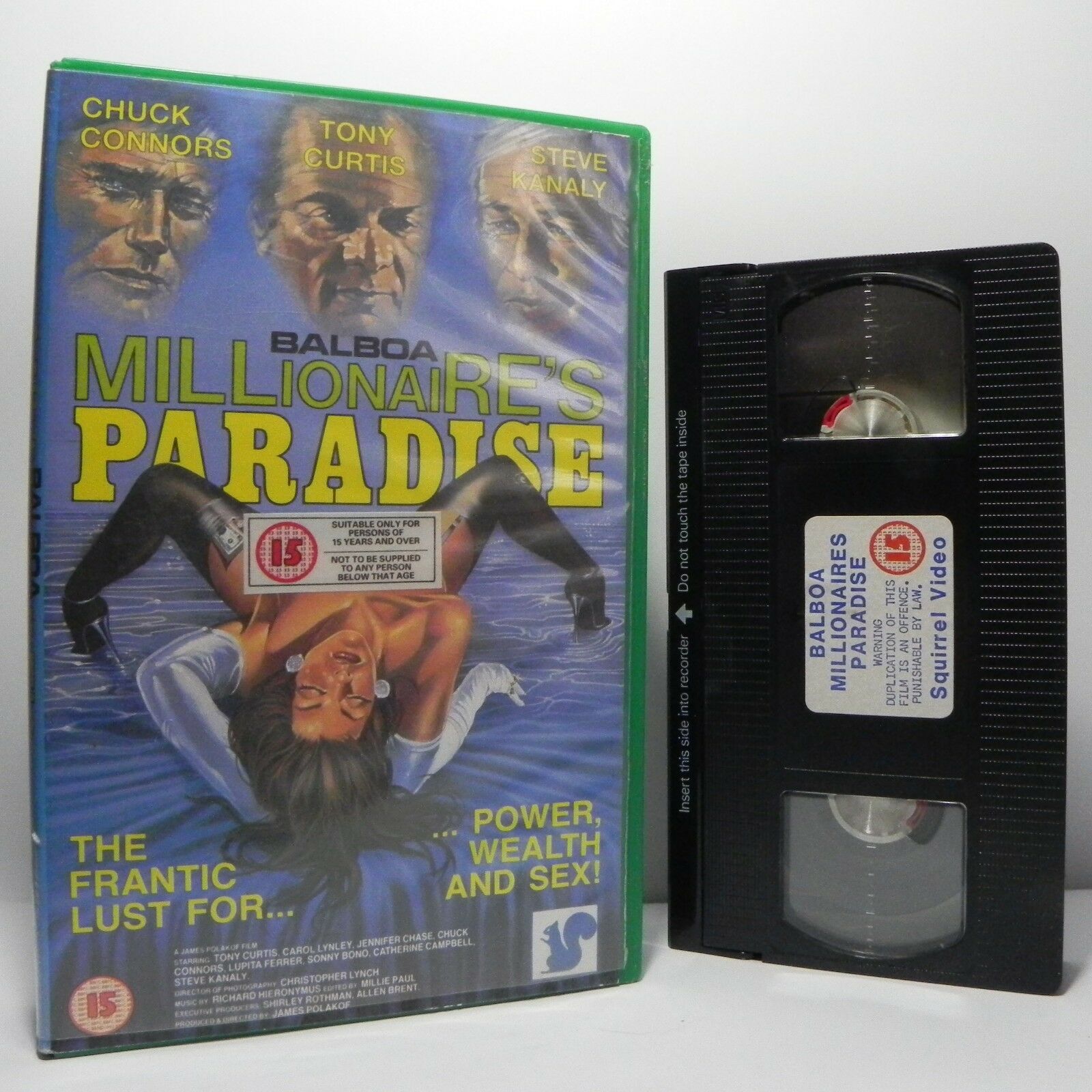 Millionaire's Paradise - Large Box - C.Connors/T.Curtis/S.Kanaly - Pal VHS-