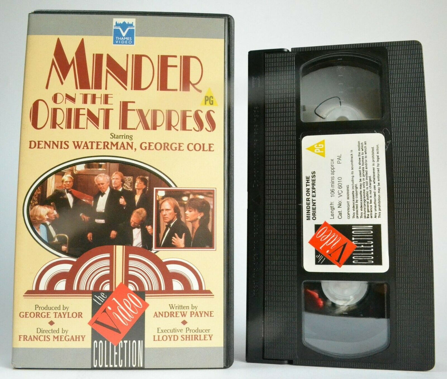 Minder Of The Orient Express [Thames Video] T.V. Series - Dennis Waterman - VHS-