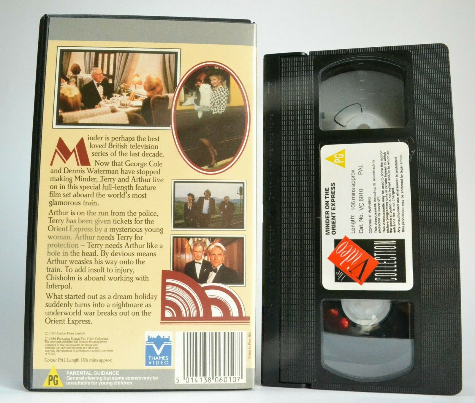 Minder Of The Orient Express [Thames Video] T.V. Series - Dennis Waterman - VHS-