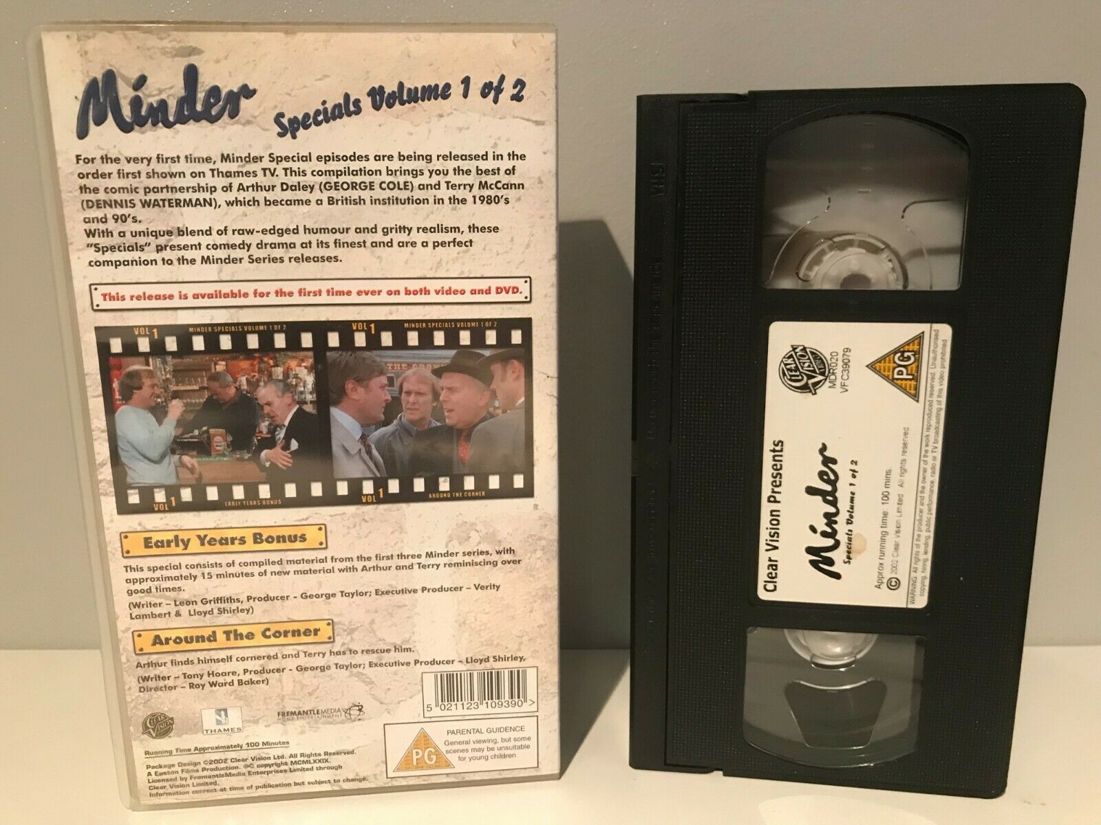 Minder: Special Volume 1 Of 2: Early Years Bonus / Around The Corner - Pal VHS-