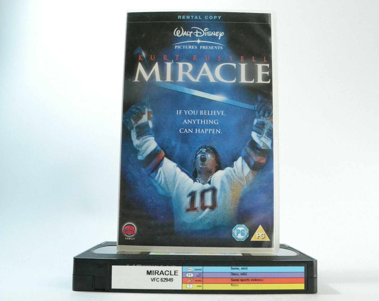 Miracle (2004); [Herb Brooks] Biographical Drama - Big Box - Kurt Russell - VHS-